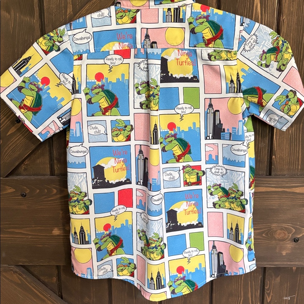 RSVLTs Teenage Mutant Ninja Turtles Button Down - Picture 4 of 5